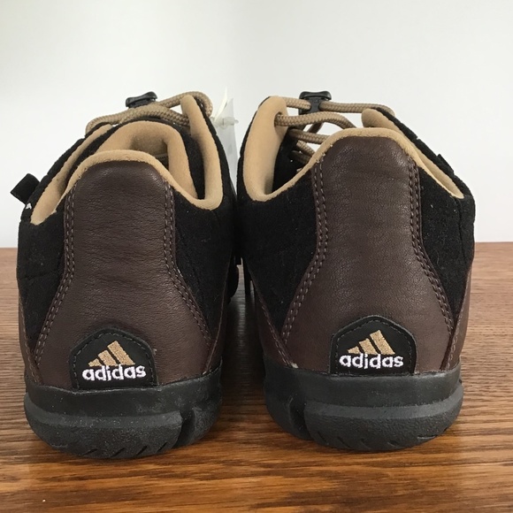 NEW Adidas Men’s Adventure Shoes Size 9 Brown Leather - Picture 12 of 16
